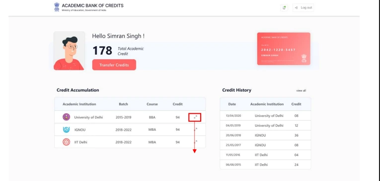 Student Dashboard Access